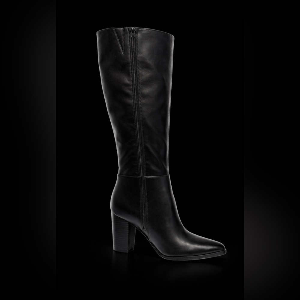 Unisa Elegant Black Heeled Boots